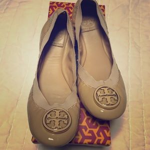 Tory Burch Elastic Slip on Flats